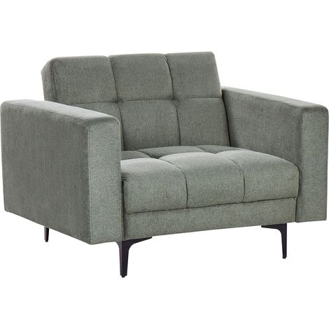 Armchair ALNES Fabric Dark Green (1/5)