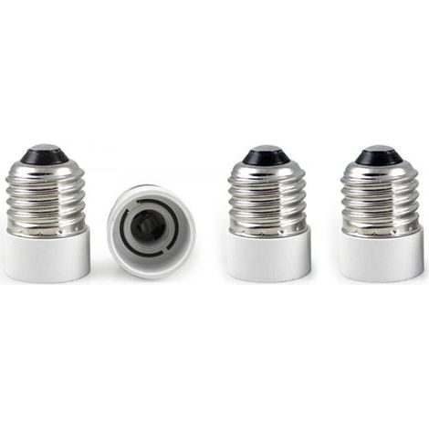 Kit da 4 Adattatore per Lampadina Riduzione da E27 a E14 Portalampada EXTRASTAR