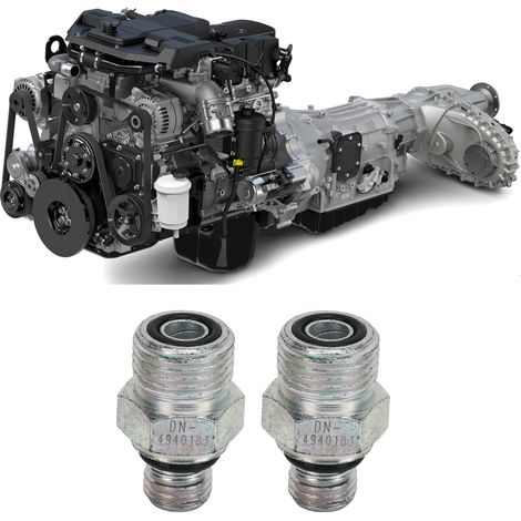 Raccords tubulaires en deux parties pour l'alimentation en carburant de la turbine Dodge Ram 5.9L Cummins 1998-2019 (Référence : ZQGJ-8521) (1/5)