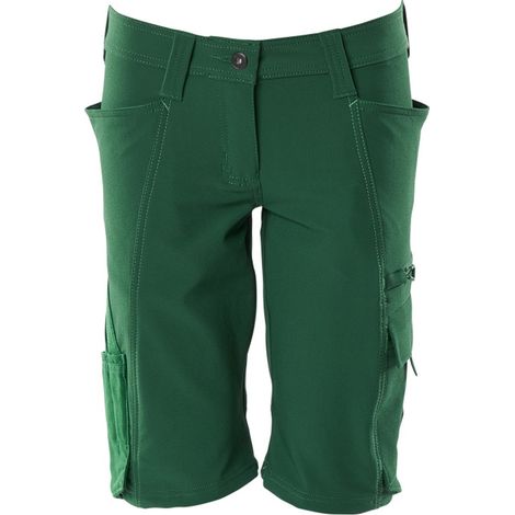 Mascot MASCOT® ACCELERATE Handwerkershorts Shorts, Damenpassform, Pearl, Stretch Gr. 54 grün (1/5)