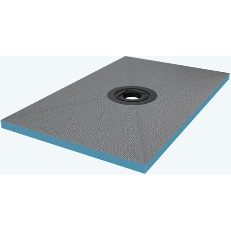 doporro Piatto Doccia 75x120x4 cm da Piastrellare in Polistirene Rigido XPS Tagliabile, con Piletta di Scarico 35L/min, Pronto per Bagno Moderno (1/5)