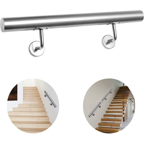 SWANEW Corrimano in acciaio inossidabile. corpulento di ringhiera arrugginita -Randigeria scale senza fine 110 cm (1/5)