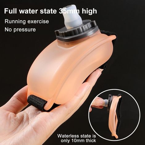 Sports Wrist Water Bottle, New Wearable Hands- Silicone Wrist Water Bottle, 200ml Leakproof Running Water Bottles for Runners and Athletes, Must Have Running Accessory (1/2)