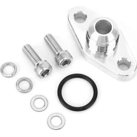 SPYMINNPOO Turbo Kit de de Retour de Vidange d'huile en Aluminium pour TD015 TD02 TF035 TD06 Turbo, Haute Résistance à la Chaleur, Installation Facile avec Rondelles de Boulons pour Modifi