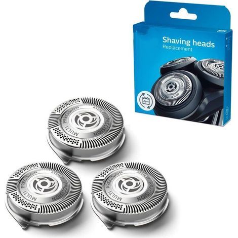 Têtes de rasage Philips SH50/50 – 3 lames MultiPrecision auto-affûtées – Compatibles Series 5000 et 6000 – Performances optimales (1/4)