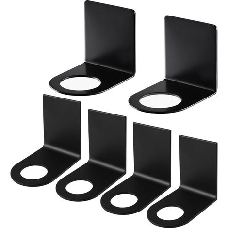 Supporto per pompa manuale a parete da 6 pezzi, supporto per dispenser di sapone da 27/33 mm, gancio per dispenser di sapone, supporto per shampoo in acciaio inossidabile per cucina e bagno.