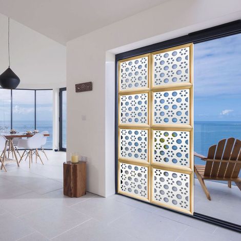 POINTS - Moduli Decorativi in Legno e PVC - Colore: bianco - Misura: 48x48 cm (1/4)