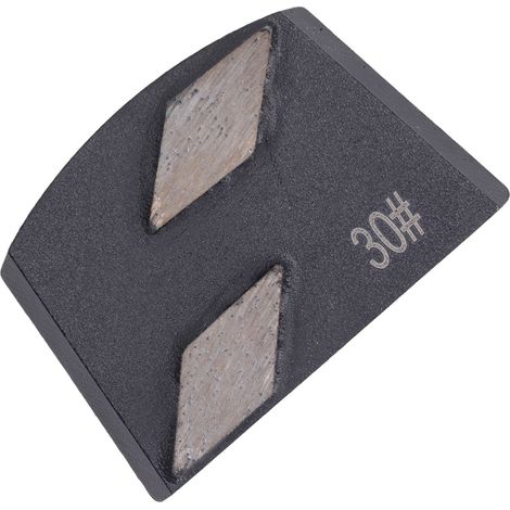 Lot 3 blocs diamantés de meulage béton 30, carrés noirs à insertion rapide, pour ponçage sols irréguliers, polissage béton, décapage peinture, joints et surfaces planes. (1/5)
