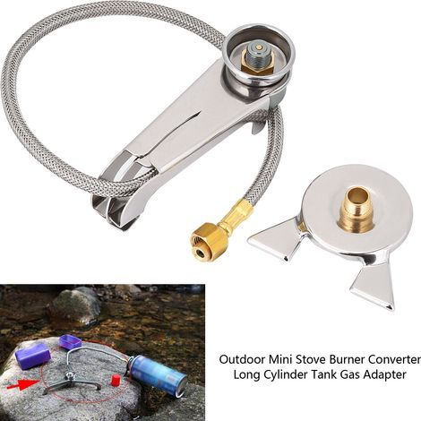 Adaptateur de Gaz pour Réchaud de Camping Mini et Cylindre Long (1/5)