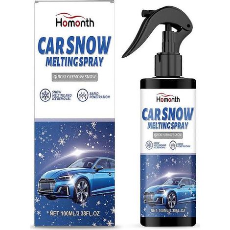 Spray dégivrant multifonctionnel et sûr pour réfrigérateurs et congélateurs, idéal pour faire fondre la glace sur les vitres. (1/5)