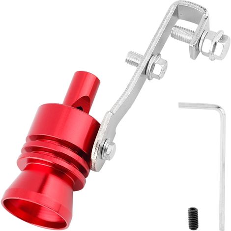 Sifflet Turbo universel pour tuyau d'échappement de voiture, pour Automobile, ATV, SUV, accessoires automobiles (rouge).. (1/5)