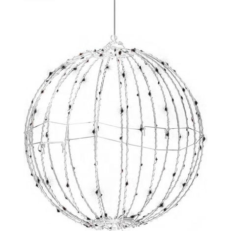 Beleuchtete Weihnachtskugeln, Hängende Dekoration für drinnen und draußen, Große LED-Lichterkugeln, 3er-Set für Weihnachtsbäume und Dekorationen (1/5)