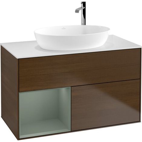 Villeroy & Boch F891GMGN Meuble sous-lavabo Finion F89 (1/2)