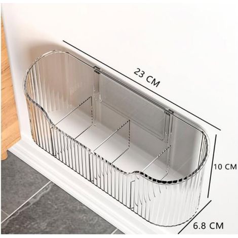 2 pièces Organiseur de Porte d'armoire de Cuisine,Adhésive Boîte de Rangement Murale,Organiseur d'armoire da ORGANISATEUR DE TIROIR (1/5)