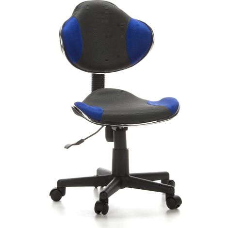 HJH Office 633000 Sedia girevole per bambini KIDDY GTI-2 grigio/blu sedia da scrivania per bambini ergonomica, regolabile in altezza, sedia per ragazzi (1/5)