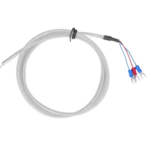 Sonde de température PT100 en PTFE, thermocouple de 1 mètre – Capteur résistant pour chaudière et four (1/5)