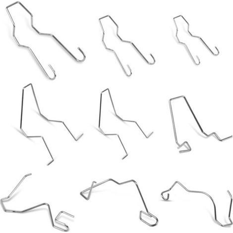 Stainless steel automotive bulb retaining clips – 9-piece set compatible with H1/H3/H4/H7 bulbs (1/3)