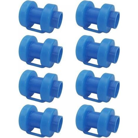 Trampoline End Caps - 8 Pack Trampoline Net Bar End Caps - Green Indoor Trampoline & Pole Caps 25mm Safety Net (1/5)