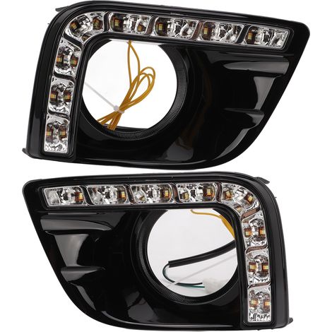 Kit 2x Feux Diurnes LED Auto Anti-Brouillard 3 Couleurs Remplacement pour PRADO 2010-2013 (1/5)