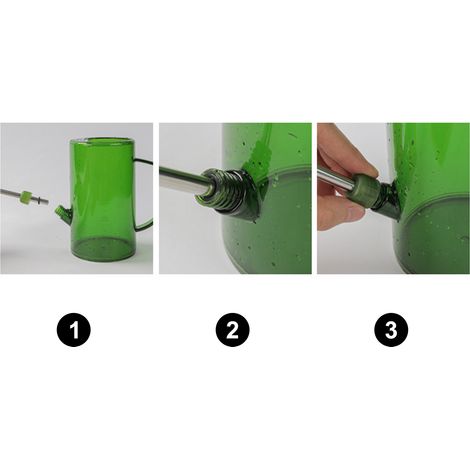 Arrosoir 1L en PP entièrement transparent pour plantes d'intérieur, avec long bec verseur, idéal pour le jardin. (1/5)