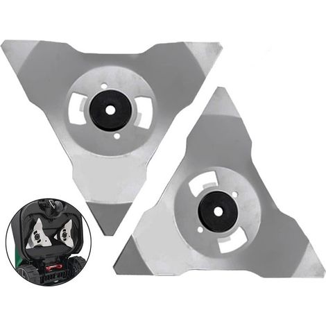 2 Lames de Rechange pour Robot Tondeuse Robomow, Série RC (Acier Inoxydable), (1/4)