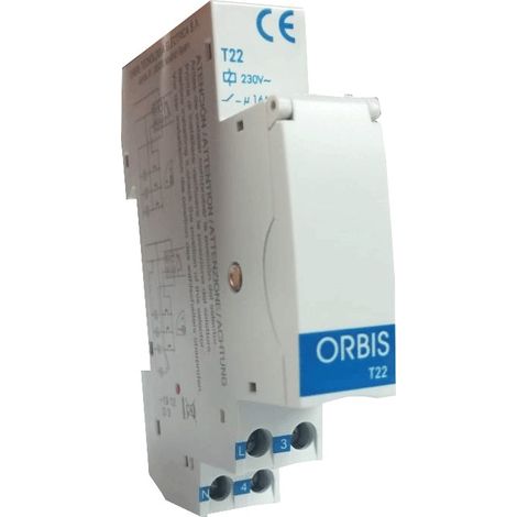 Luz de escalera modular / temporizador de luz para sistemas de 3 o 4 hilos t-22 ob063031 (1/2)