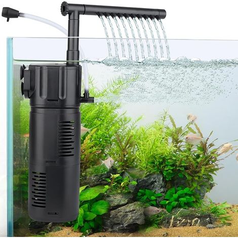 Aquarium Indoor Filter, Adjustable Aquarium Filters for Tanks for Aeration, Filtration, Oxygenation, Circulation (1/5)