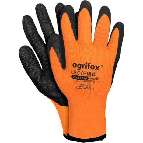 BURI Ogrifox Arbeitshandschuhe Gr.9-11 Schutzhandschuhe Winter Montage Handschuhe, Größe:11, Variante:Winort - 11, Winort