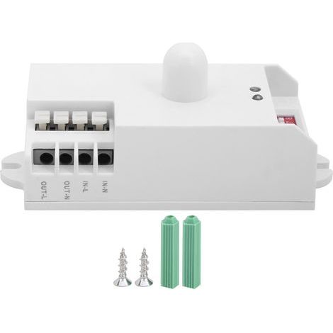 Détecteur de mouvement micro-ondes 5.8GHz TDL-1912, capteur radar pour éclairage automatique, AC 85-250V (1/5)