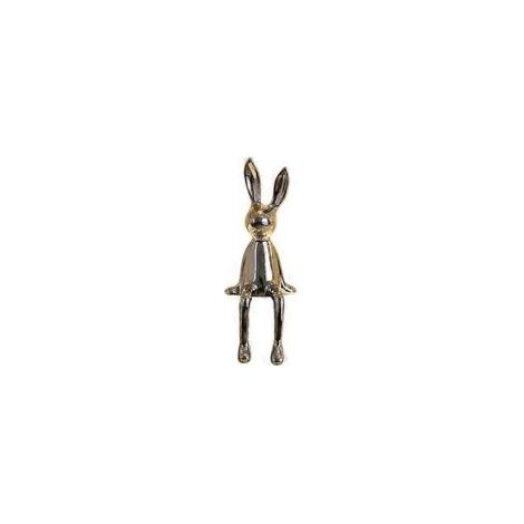 Statue di conigli in ceramica, oggetti artigianali, statuette di animali moderne e lucide in stile nordico, ornamenti decorativi - Crezuo