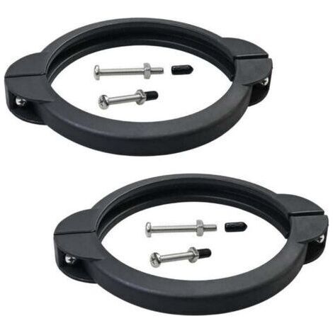 Collier de serrage de piscine de rechange SF80110-2 avec vis, compatible avec les pompes à filtre à sable Intex de 12 et 14 pouces (débit : 2 100 et 2 800 gal/h) pour piscines hors sol (1/4)