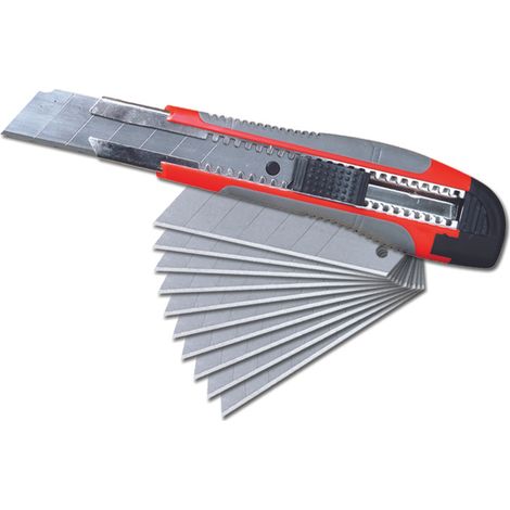 Bi-Material Cutter 25 mm mit 10 Klingen - Outifrance