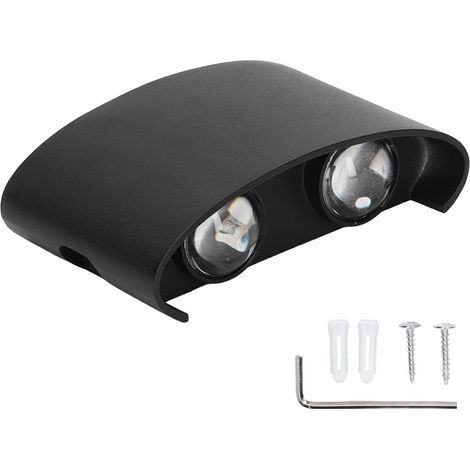 Applique Murale LED tanche Moderne Applique Intérieur Extérieur Décoration 90265V 4W Noir Shell Lumière Chaude (1/5)