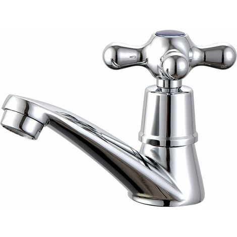 Grifo de agua fría individual, cromado, para lavabo, baño, inodoro, cocina, con filtro. (1/5)