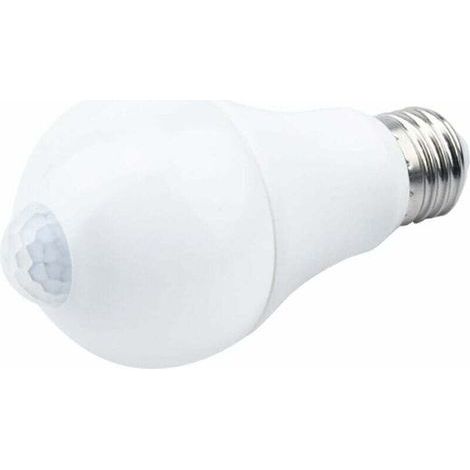 Ampoule LED E27 avec détecteur de mouvement Lumière intelligente 9 W Remplace l'ampoule basse consommation 90 W Angle d'éclairage 120°, blanc, E27, 9 W (1/4)