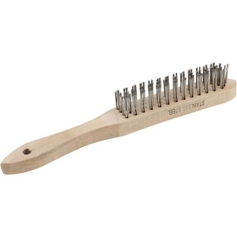 SIP 4-Row Stainless Steel Wire Brush - L30 x W22 x H8 cm (1/2)