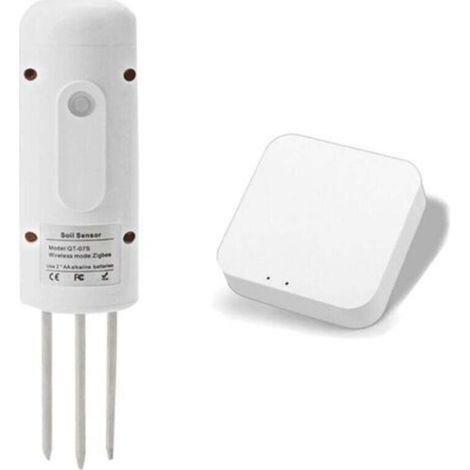 Sensor inalámbrico inteligente Zigbee para la medición de la humedad del suelo, con aplicación móvil y monitorización en tiempo real. (1/4)