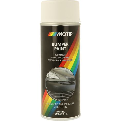 PEINTURE PARE-CHOCS BLANCHE MAT AEROSOL 400ML MOTIP