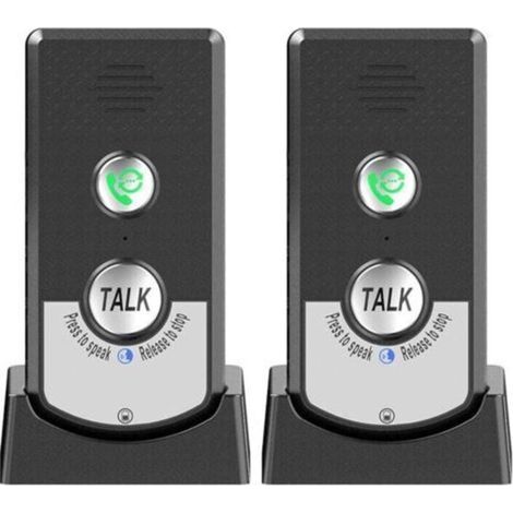 [JAMAIS UTILISÉ] Lot De 2 Interphones Sans Fil Pour La Maison, Appelant Bidirectionnel, Interphone Vocal Portable Sans Fil Ultra Longue Distance Pour Personnes âGéEs, Communication De PièCe à PièCe,So (1/4)