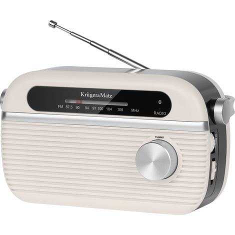 Tragbares Analogradio, 5V-Netzteil oder Kruger&Matz Bluetooth-Akkus (1/5)