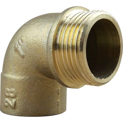 Coude 90° Mâle 92 GCU 1"(26/34) - Tube Cuivre Ø28 (1/3)