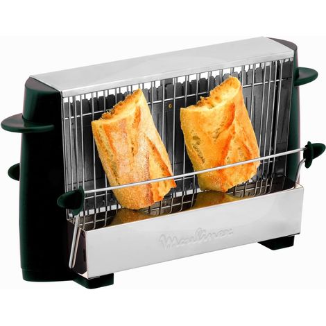 Grille-pain vintage ouvert 4 tranches 760W (1/2)