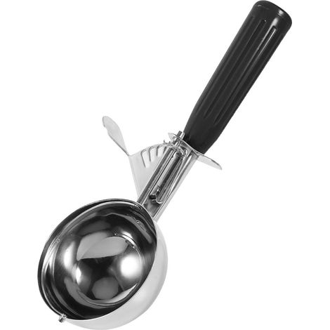 Eiskugel- und Obstlöffel aus Edelstahl mit Kunststoffgriff, praktisches Küchenutensil (4,7 cm) (1/5)