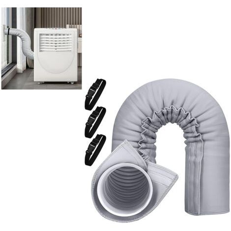 Gaine de protection flexible isolante thermique 15053, équipée de 3 sangles réglables, facile à installer, grise.