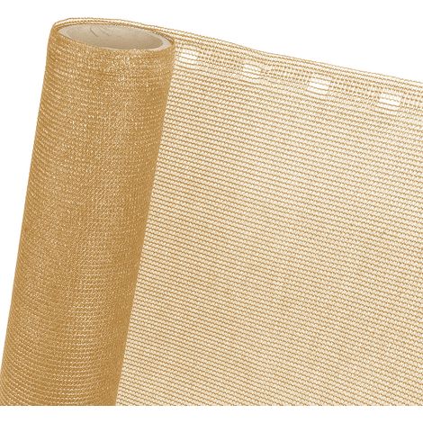 ZAUNBLENDE 85 % in 1,5m Breite (Meterware) Sichtblende Schattiernetz in beige (1/5)