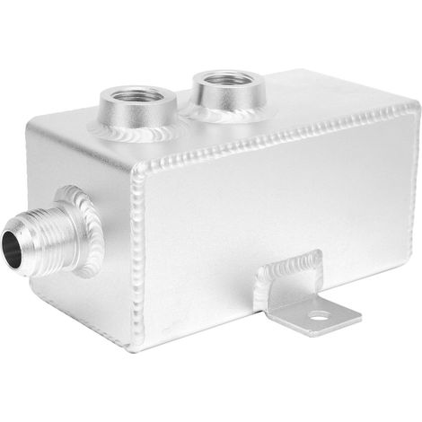 Réservoir d'huile en aluminium 1L avec filtre reniflard et robinet de vidange, récupérateur de liquide de refroidissement et carburant universel (1/5)