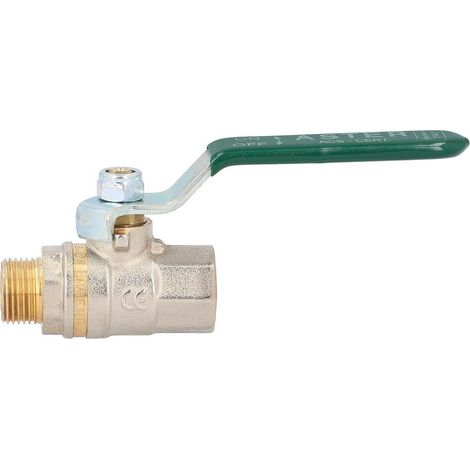Effebi Kugelhahn ASTER AG/IG, DN 40 1 1/2" 101mm 40 bar, Messing, Vernickelt (1/3)