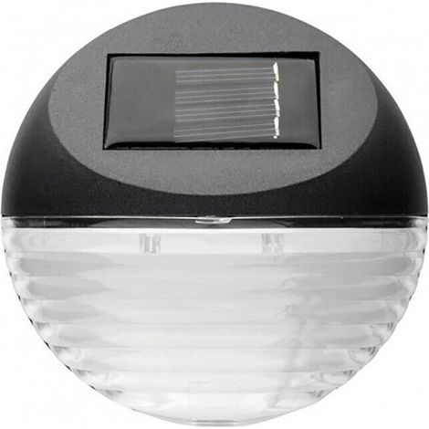 Faretto Applique Solare LED Esterno Parete Giardino Pannello Lampada Luce Fredda (1/5)