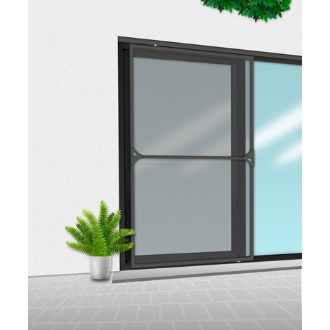 Porte Moustiquaire 150x220 cm Noir