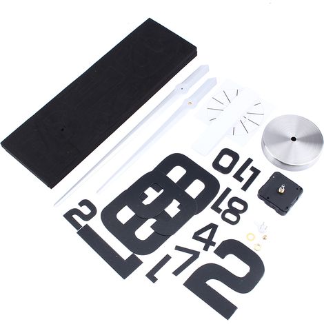 Kit de grande horloge murale moderne, autocollant de Surface de miroir 3D, pour la maison, le bureau et la salle de bricolage (1/5)